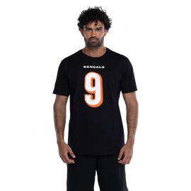 Camiseta NFL Cincinnati Bengals - Burrow - Modelo Torcedor - Preta