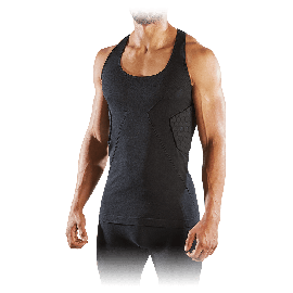 Camisa de compressão com 3 pads McDavid Elite Hex