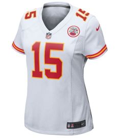 Camisa De Futebol Americano NFL Chiefs - Mahomes - Feminina Branca