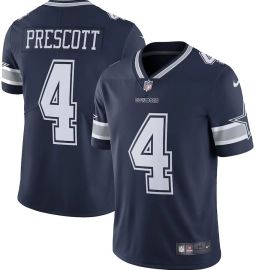 Camisa De Futebol Americano NFL Cowboys - Prescott - Masculina Adulto E Infantil