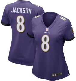 Camisa De Futebol Americano NFL Ravens - Jackson - Feminina 