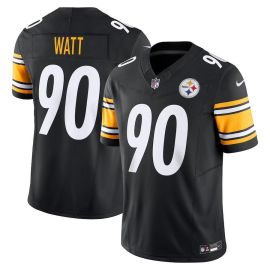 Camisa De Futebol Americano NFL Steelers - TJ Watt - Masculina Adulto E Infantil