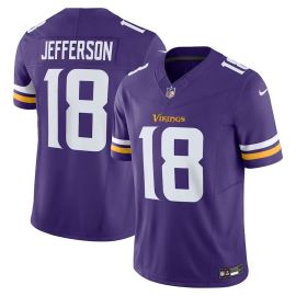 Camisa De Futebol Americano NFL Vikings - Justin Jefferson - Masculina Adulto E Infantil