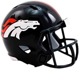 Mini Capacete de Bolso NFL Broncos - Modelo Riddell Speed