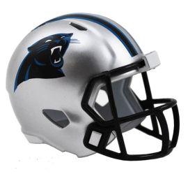 Mini Capacete de Bolso NFL Panthers - Modelo Riddell Speed