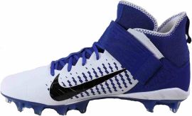 Chuteira De Futebol Americano Nike Alpha Menace Pro 2 Azul e Branca