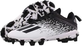 Chuteira de Futebol americano Adidas Adizero Spark Preta e Branca