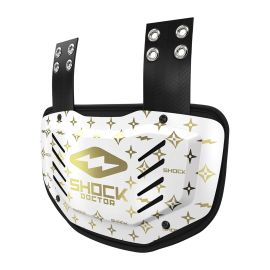 Protetor de costas back plate Shock Doctor ShowTime-Branco e Dourado