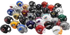 Kit Mini Capacete de Bolso NFL - Modelo Riddell Speed Com Todos Os Times