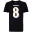 Camiseta NFL Baltimore Ravens - Jackson - Modelo Torcedor - Preta