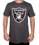 Camiseta NFL - Logo - Las Vegas Raiders - Modelo Torcedor - Cinza escuro